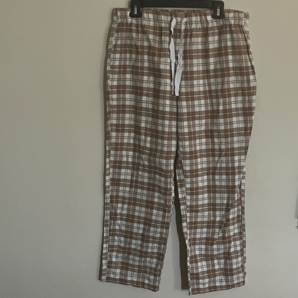 J. Crew Brown Plaid Pajama Pants